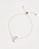 Adjustable Silver Moon Bracelet
