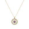 Amethyst Mother Of Pearl Necklace