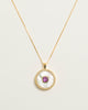 Amethyst Mother Of Pearl Necklace