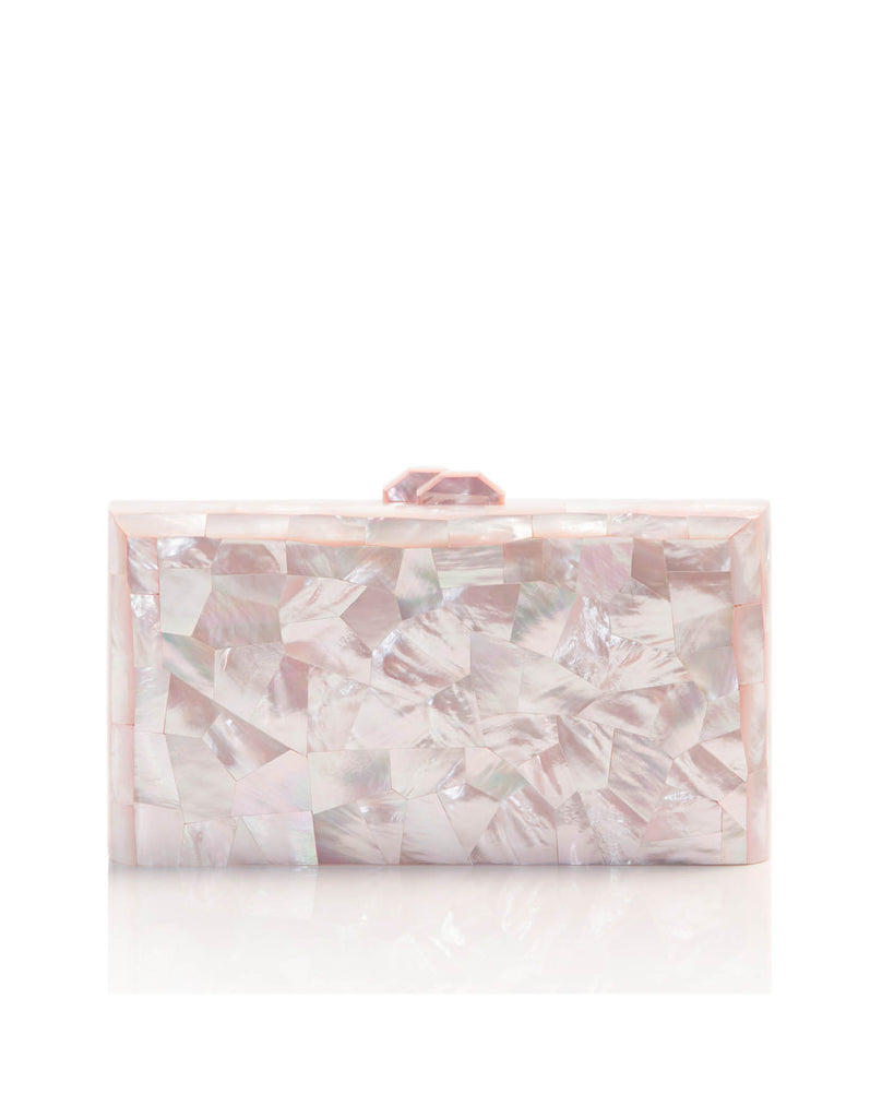 Aphrodite Pink Mother of Pearl Clutch Bag