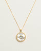 Aquamarine Mother Of Pearl Necklace