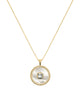 Aquamarine Mother Of Pearl Necklace