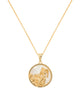 Aquarius, Gold Zodiac Necklace