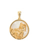 Aquarius, Gold Zodiac Pendant