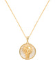 Aries, Gold Zodiac Necklace