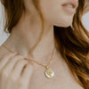 Aries Zodiac Star Sign Necklace on Model