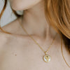 Aries Zodiac Star Sign Necklace on Model