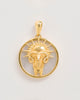 Aries, Gold Zodiac Pendant