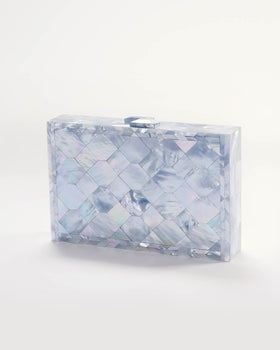 Athena Pale Blue Mother of Pearl Bag