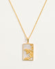 Rectangle Bee Necklace