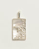 Rectangle Silver Bee Pendant