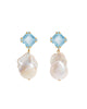 Blue Topaz Baroque Drops
