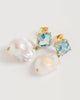 Blue Topaz Baroque Drops
