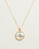 Blue Topaz Mother Of Pearl Necklace