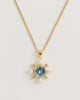 Blue Topaz Cross Necklace