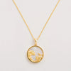 Cancer Gold Zodiac Necklace Cut Out