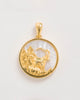 Capricorn, Gold Zodiac Pendant