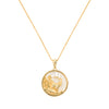 Capricorn Gold Zodiac Necklace Cut Out