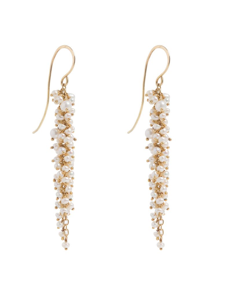 Delicate Gold Pearl Drops