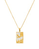 Rectangle Eagle Necklace
