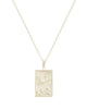 Rectangle Silver Eagle Necklace