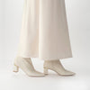 June White Boots - Pearl Heel