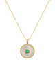Emerald Mother Of Pearl Necklace