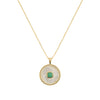 Emerald Mother Of Pearl Necklace