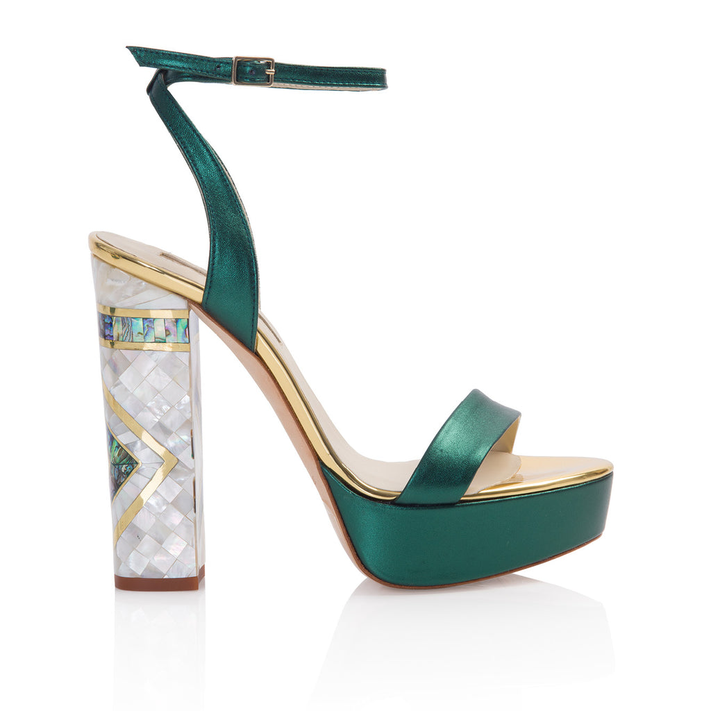 Arte Couture Green Shoes | Freya Rose 