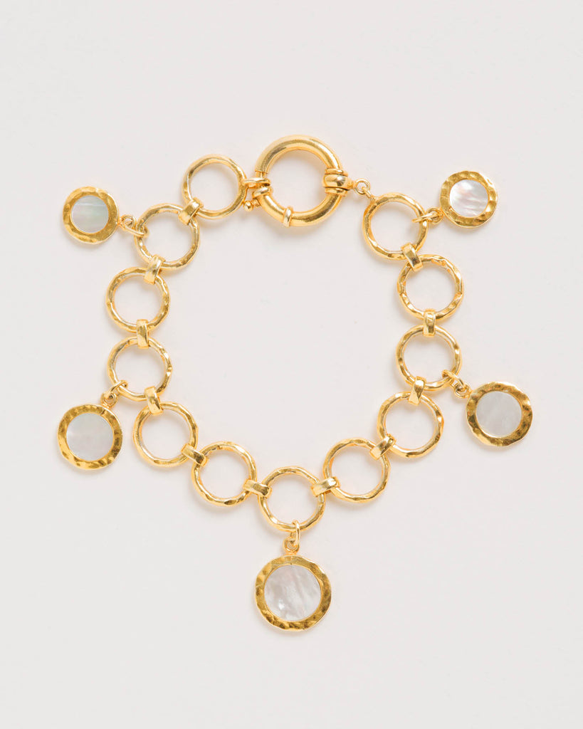 Forged Circular Bracelet, Gold