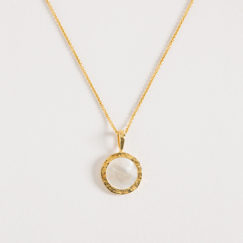 Forged Disc Necklace