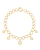 Forged Circular Necklace, Gold