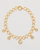 Forged Circular Necklace, Gold