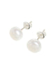 Fresh Water Pearl and Silver Stud Earrings