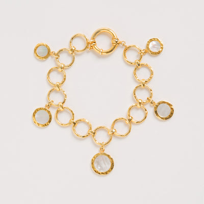 Forged Circular Bracelet, Gold