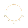 Petite Moon Necklace, Gold