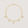 Petite Moon Necklace, Gold