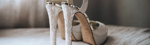 Freya Rose Platform Designer Wedding Shoes with Pearl Heel