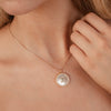 White Topaz Mother of Pearl Necklace