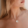 Blue Topaz Mother Of Pearl Necklace