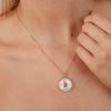 Citrine Mother Of Pearl Necklace