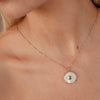Emerald Mother Of Pearl Necklace
