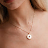 Garnet Mother Of Pearl Necklace