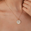 Moonstone Mother Of Peal Necklace