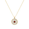 Garnet Mother Of Pearl Necklace