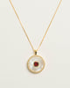 Garnet Mother Of Pearl Necklace