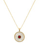 Garnet Mother Of Pearl Necklace