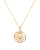 Gemini, Gold Zodiac Necklace