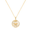 Gemini Gold Zodiac Necklace Cut Out