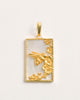 Rectangle Bee Pendant